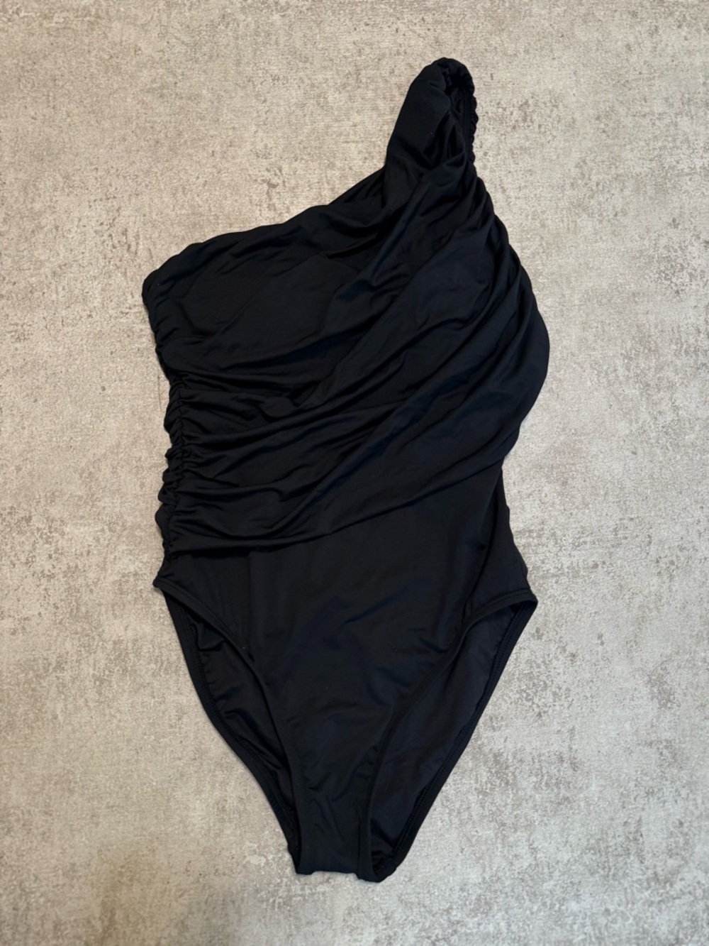 NEW LA BLANCA ISLAND GODDESS-Shoulder Black Women’s One-Piece Swimsuit - Picture 4 of 6